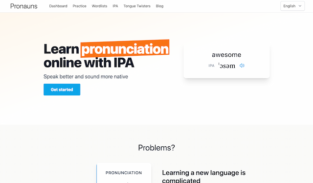 Screenshot of www.pronauns.com